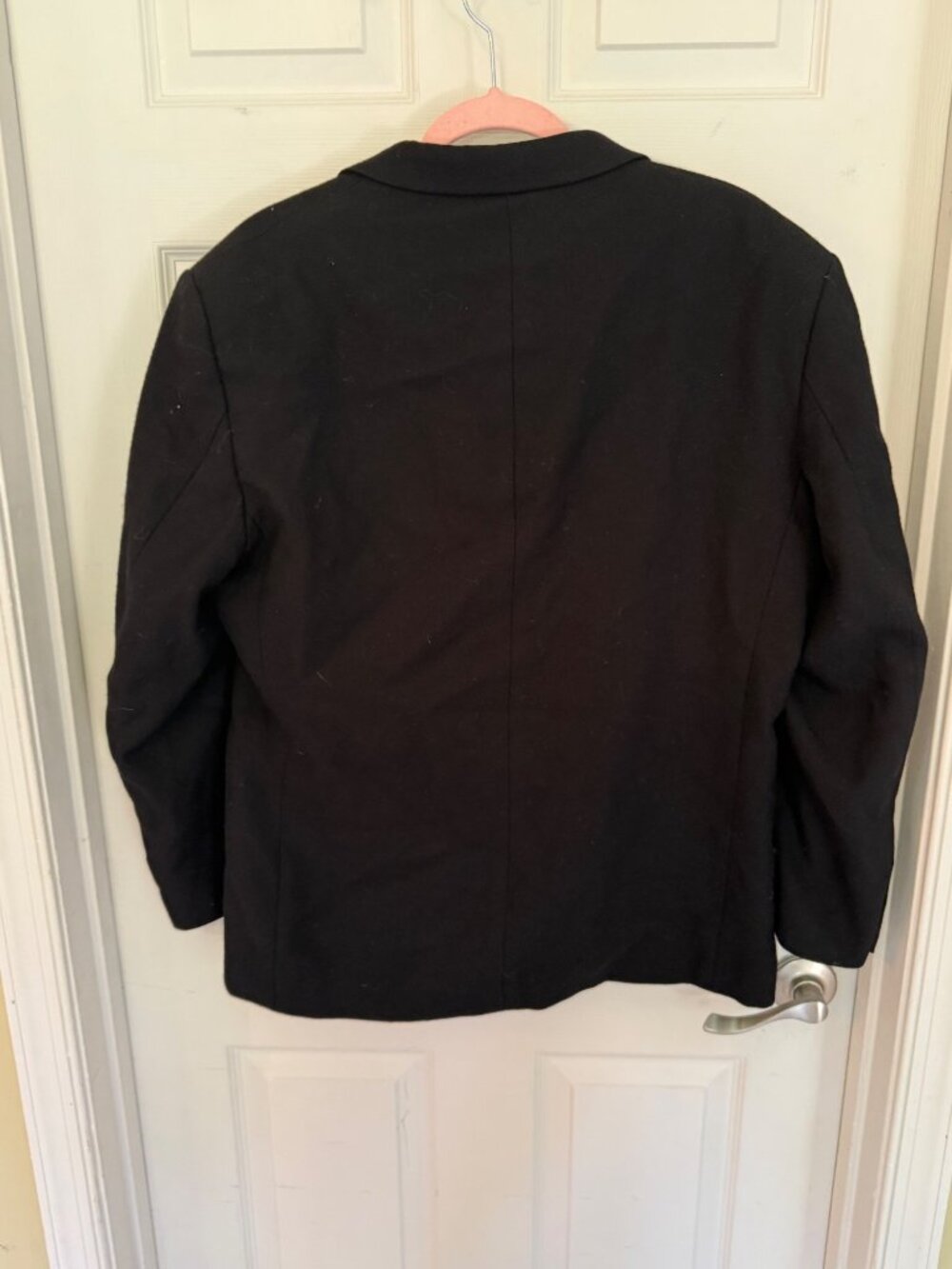 Oscar De La Renta Men's Black Wool 3 Button Blazer Size 40 Regular - Picture 3 of 4